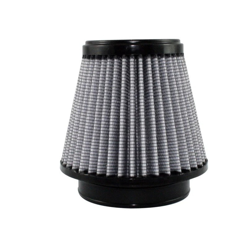 aFe Power MagnumFLOW Pro DRY S conical air filter with 4-inch flange and black polyurethane top.