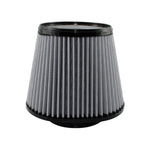 aFe Power MagnumFLOW Pro DRY S conical air filter with 5-1/2 inch flange and black polyurethane base