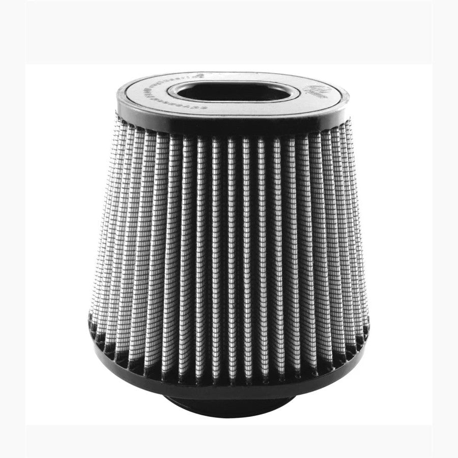 aFe MagnumFLOW Pro DRY S oil-free conical air filter with blue synthetic media and black polyurethane base.