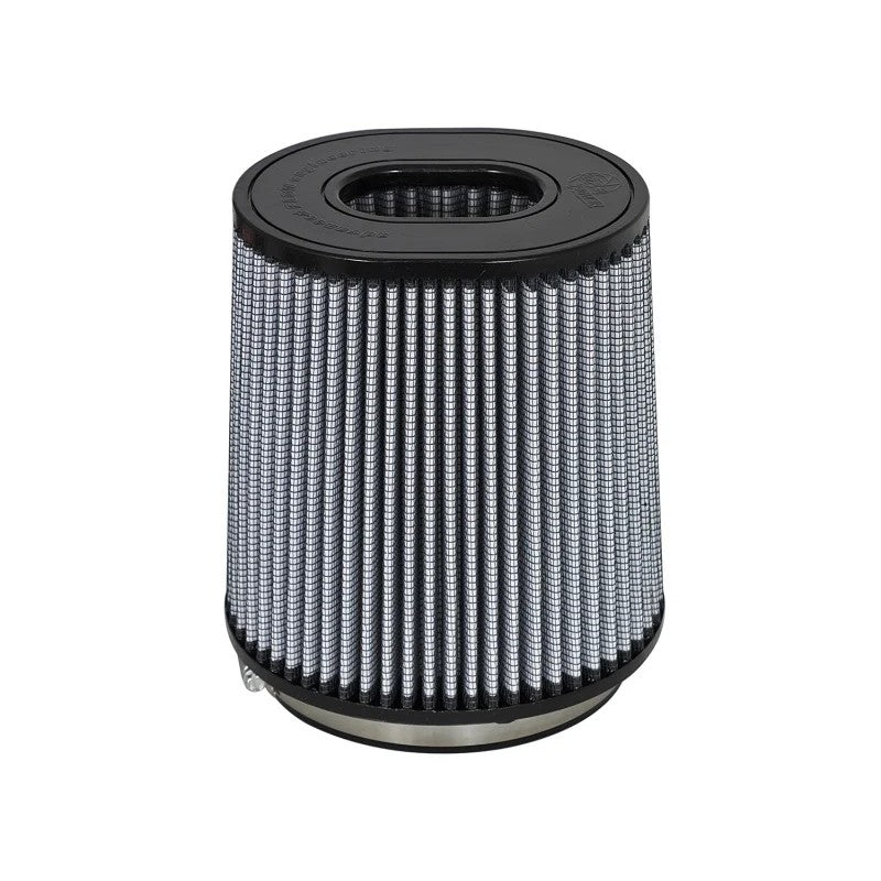 aFe MagnumFLOW Pro DRY S oil-free conical air filter with black polyurethane flange and inverted top