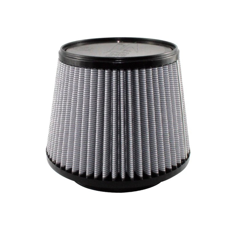 aFe Power MagnumFLOW Pro DRY S conical air filter with 6 inch flange and grey synthetic media