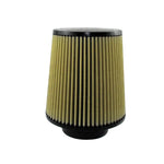 aFe Power MagnumFLOW Pro GUARD7 conical air filter with blue oiled media and black polyurethane base and top.