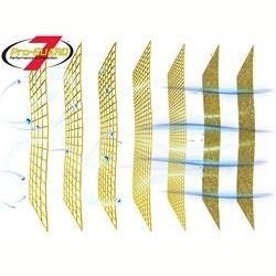 aFe MagnumFLOW Pro-GUARD 7 conical air filter with blue oiled media, inverted top, and 6-inch mounting flange