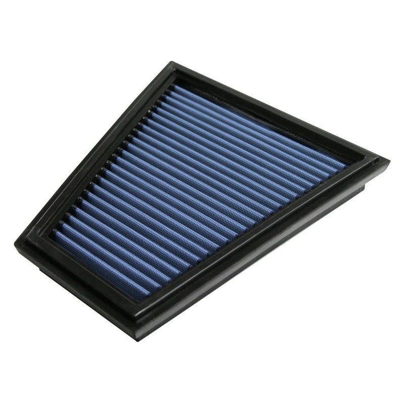 aFe Power Magnum FLOW Pro 5R oiled performance air filter with 5-layer blue media and black polyurethane frame.