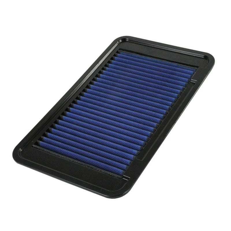 aFe Power MagnumFLOW Pro 5R oiled cotton air filter with blue 5-layer media and black polyurethane frame