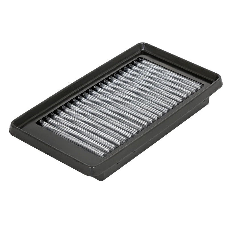 aFe Power MagnumFLOW Pro DRY S drop-in air filter with grey synthetic media and black polyurethane frame