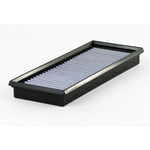 aFe Power Magnum FLOW Pro DRY S air filter with grey oil-free synthetic media and black polyurethane frame.