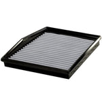 aFe MagnumFLOW Pro DRY S drop-in air filter with blue synthetic media and black polyurethane frame.