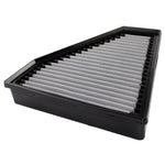 aFe MagnumFLOW OER Pro DRY S replacement air filter with white synthetic media and black polyurethane frame.