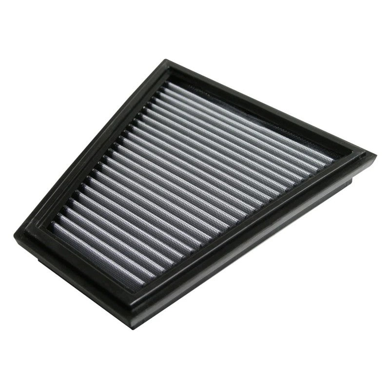 aFe Power MagnumFLOW OER PDS air filter with blue synthetic media and black polyurethane frame for BMW engines.