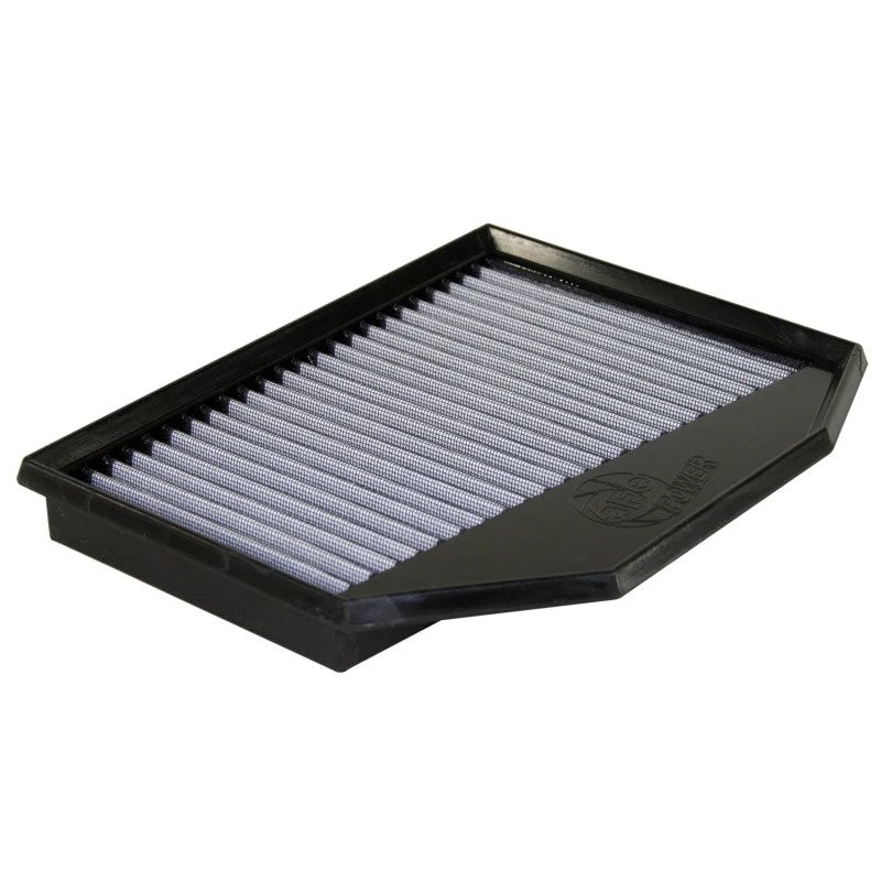 aFe Power MagnumFLOW Pro DRY S replacement air filter with blue synthetic media and black polyurethane frame.