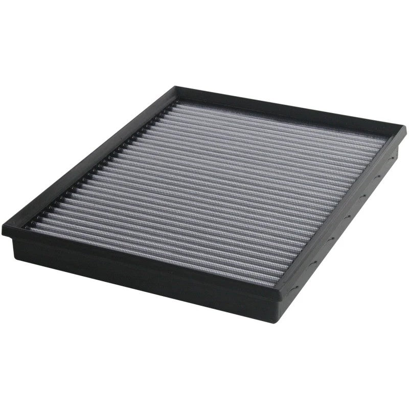 aFe MagnumFLOW Pro DRY S air filter for BMW X5 with blue synthetic media and black polyurethane frame