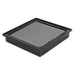 aFe Power Magnum FLOW Pro DRY S performance air filter with blue synthetic media and black polyurethane frame.