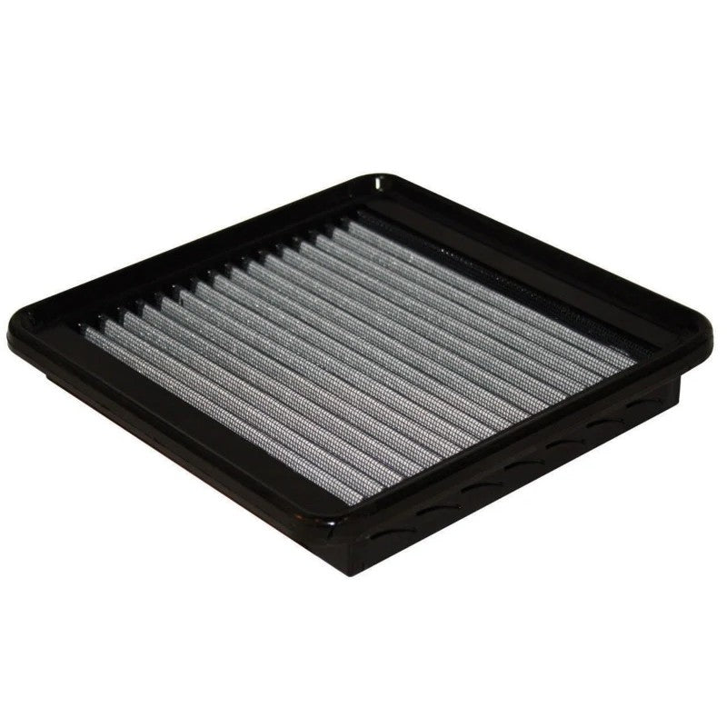 aFe Power MagnumFLOW Pro DRY S oil-free replacement air filter with blue synthetic media and black urethane frame.