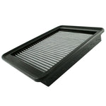 aFe Power MagnumFLOW OER Pro DRY S replacement air filter with grey synthetic media and black polyurethane frame.
