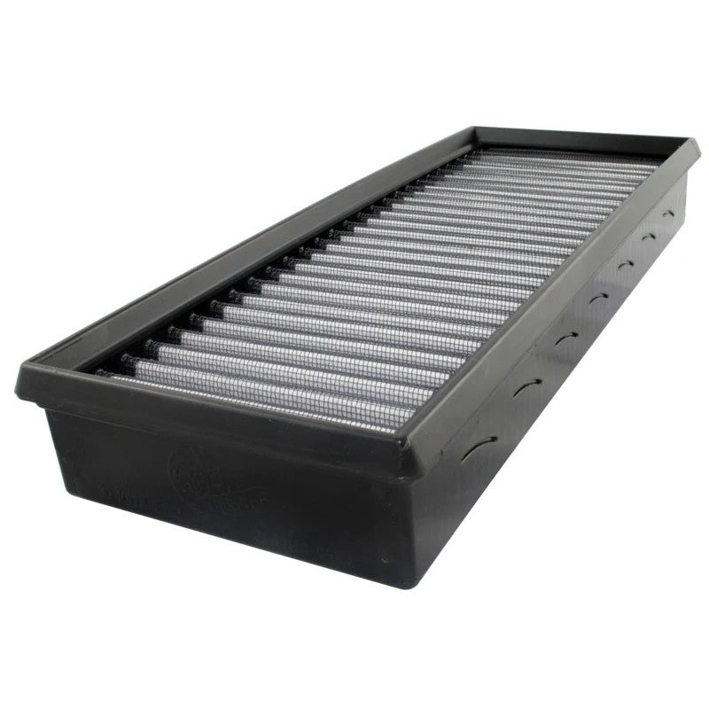 aFe Magnum FLOW OER Pro DRY S non-oiled synthetic air filter with grey media and black polyurethane frame
