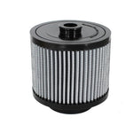 aFe Power MagnumFLOW OER Pro DRY S air filter with blue synthetic media and black polyurethane frame.