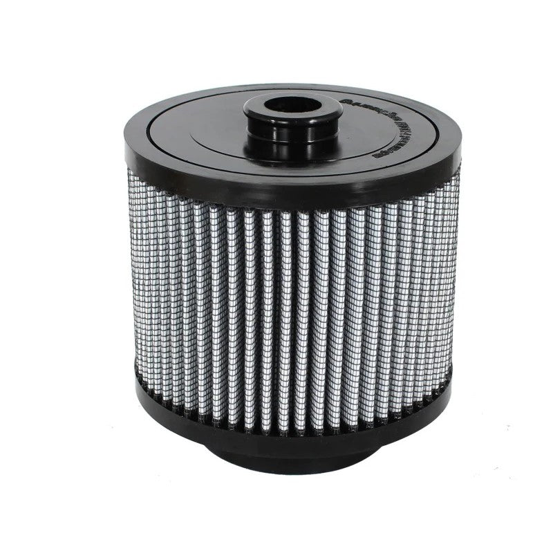 aFe Power MagnumFLOW OER Pro DRY S air filter with blue synthetic media and black polyurethane frame.