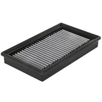 aFe Power MagnumFLOW OER Pro DRY S replacement air filter featuring white oil-free synthetic media and black urethane frame.