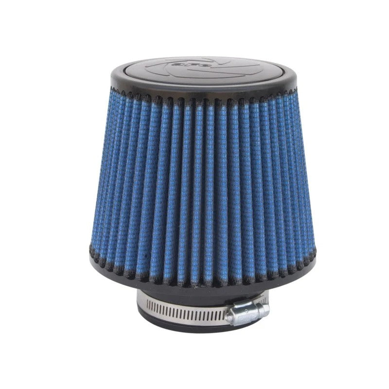 aFe Power MagnumFLOW Pro 5R universal clamp-on air filter with 3-inch flange and oiled cotton gauze media
