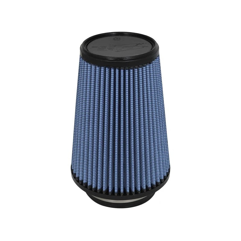 aFe Power Magnum FLOW Pro 5R universal clamp-on air filter with blue oiled media and black polyurethane flange.