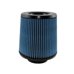 aFe MagnumFLOW Pro 5R universal clamp-on air filter with blue oiled cotton media and a 4 inch flange.
