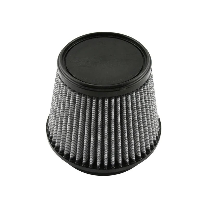 aFe MagnumFLOW Pro DRY S universal conical air filter with 5-inch flange and oil-free synthetic media