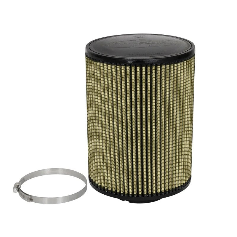 aFe Power Pro-GUARD 7 universal conical air filter with black polyurethane top and 4 inch flange