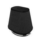 aFe Power MagnumFLOW Pro 5R performance air filter featuring black oiled cotton media and a black polyurethane base.