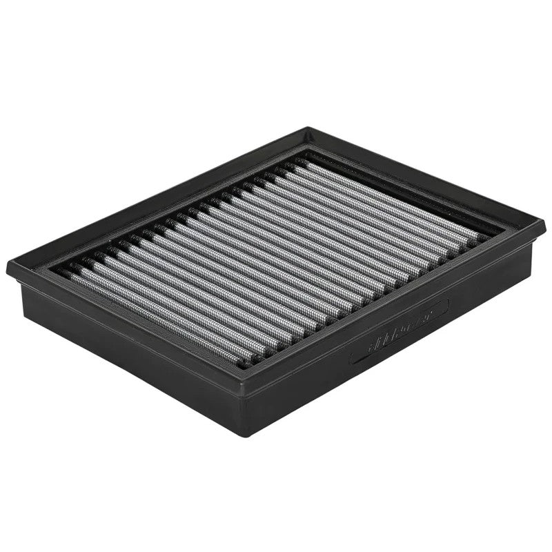 aFe MagnumFLOW Pro DRY S replacement air filter featuring blue synthetic media and a durable black polyurethane frame