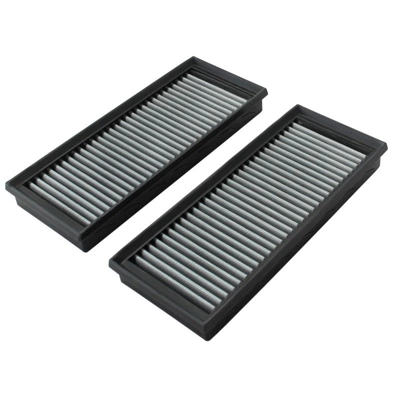 Pair of aFe Power MagnumFLOW Pro DRY S oil-free replacement air filters for Mercedes-Benz V8-5.5L engines