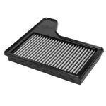 aFe MagnumFLOW Pro DRY S blue synthetic air filter with a black polyurethane frame for 2015-2020 Ford Mustang