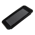 aFe MagnumFLOW OER Pro Dry S air filter with grey synthetic media and a black polyurethane frame.