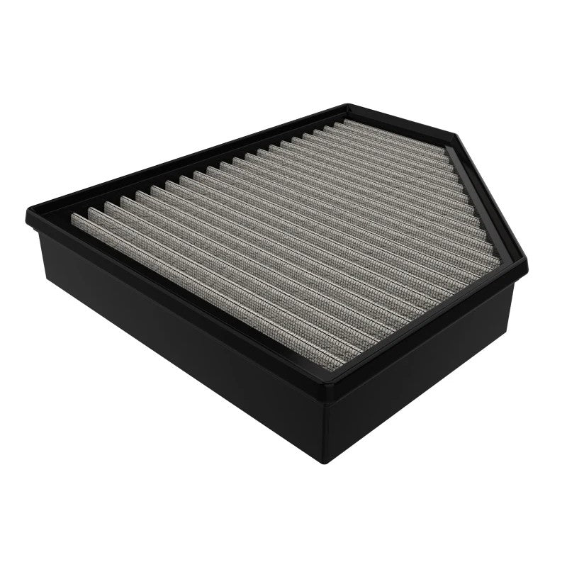 aFe MagnumFLOW Pro DRY S non-oiled performance air filter with 3-layer synthetic media and polyurethane frame