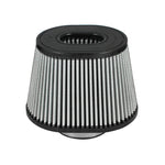 aFe Power Magnum FLOW Pro Dry S conical air filter with 4-inch flange and black polyurethane inverted top.