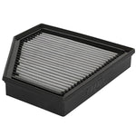 aFe MagnumFLOW Pro DRY S air filter featuring blue synthetic media and a black polyurethane frame.