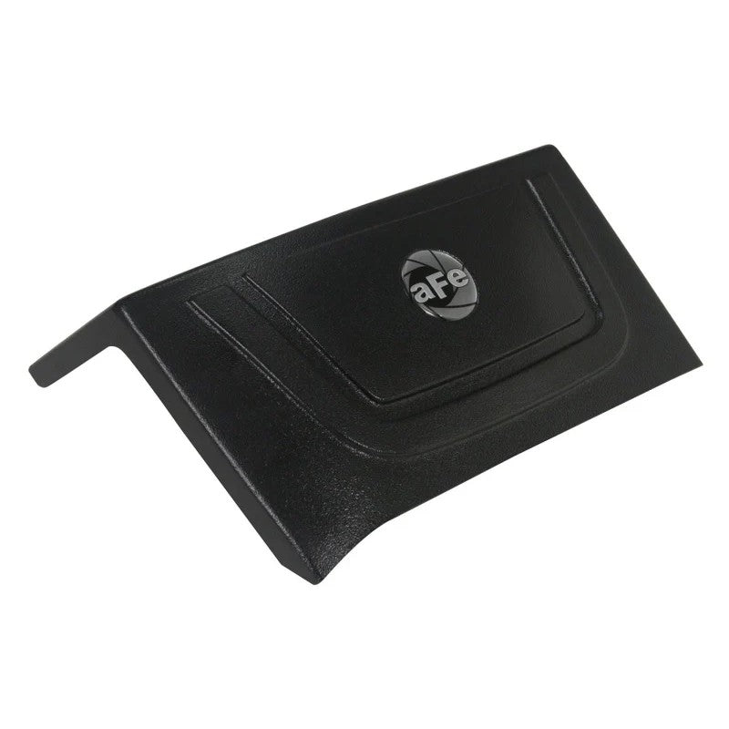 Black vacuum-formed ABS aFe Power MagnumFORCE Stage-2 intake system cover with textured finish.