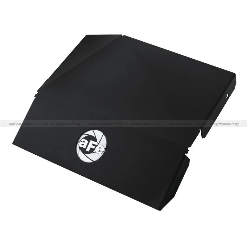 aFe Power MagnumFORCE black vacuum-formed intake system cover for 2013-2018 Ram 2500/3500 6.7L Cummins Diesel.