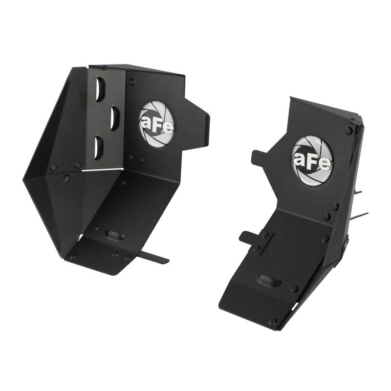 aFe MagnumFORCE black powder-coated aluminum dynamic air scoops for 2006-2010 BMW M5 and M6 V10.