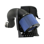 aFe Power MagnumFORCE Stage-2 cold air intake system with black rotomolded tube and blue Pro 5R air filter