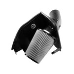 aFe POWER Magnum FORCE Stage-2 cold air intake with black molded plastic tube and 16-gauge powder-coated heat shield.