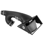 aFe MagnumFORCE Stage-2 cold air intake with black powder-coated heat shield and dual Pro DRY S air filters