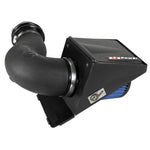 aFe POWER MagnumFORCE Stage-2 Pro 5R intake system with black roto-molded tube and blue conical 5-layer air filter.