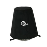 Black aFe Power MagnumSHIELD dry weave fabric air filter pre-filter with silk-screened logo