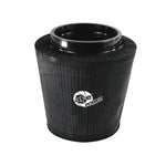 aFe Power MagnumSHIELD black pre-filter with white silk-screened logo for performance air filters