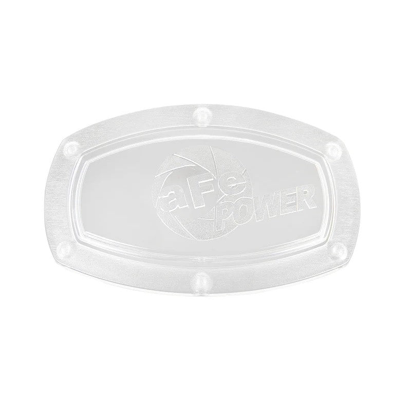 Clear oblong polycarbonate replacement sight window for aFe POWER Momentum cold air intake systems