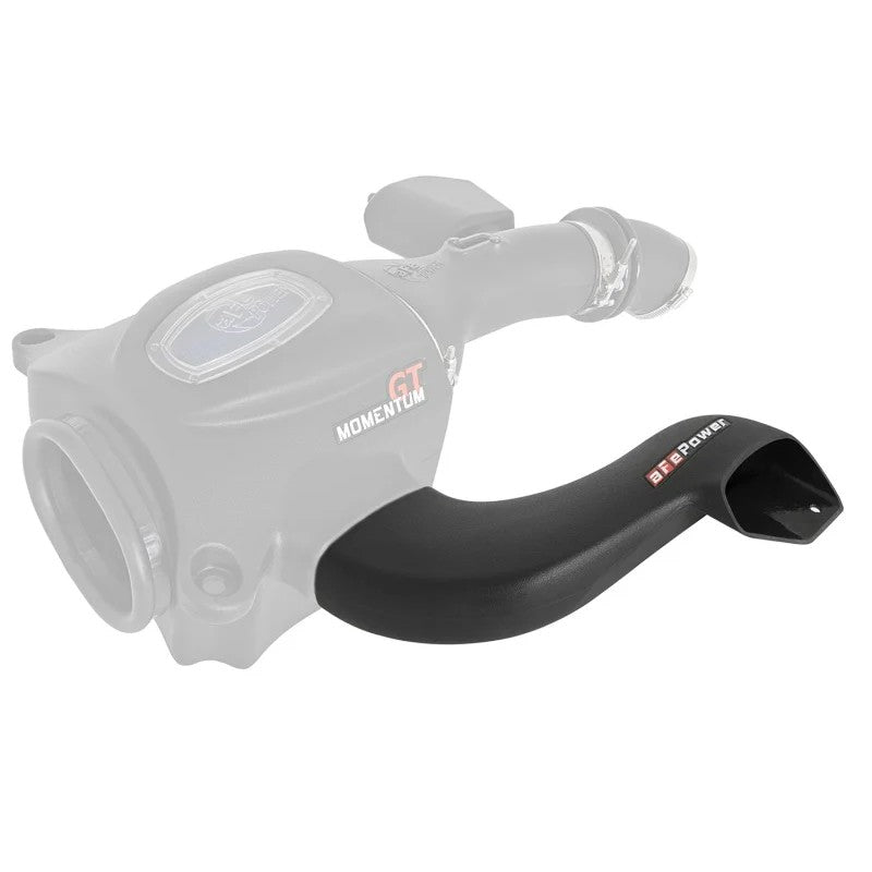 Black rotomolded XLPE aFe POWER Momentum GT Dynamic Air Scoop for 2008-2021 Toyota Land Cruiser and Lexus LX570