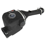 aFe Power Momentum GT cold air intake system with sealed black housing and blue Pro 5R oiled air filter