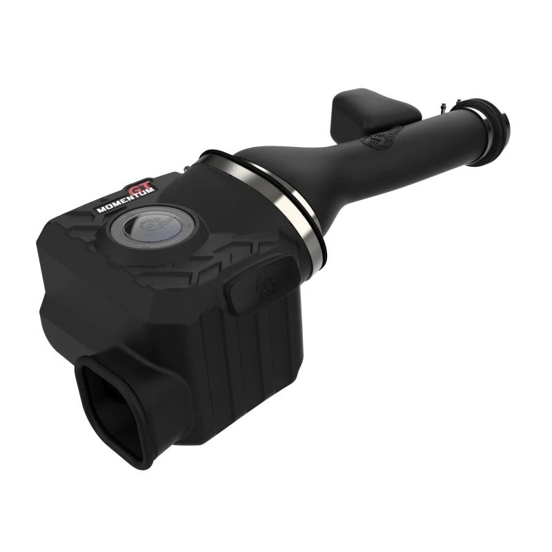 aFe Power Momentum GT cold air intake with black XLPE housing and Pro 5R oiled filter for Toyota 4.0L V6 engines.