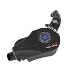 aFe Momentum GT cold air intake with black roto-molded housing and blue Pro 5R filter for 2017-2020 Fiat 124 Spider